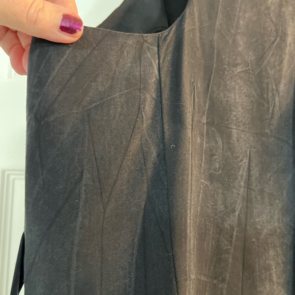 Betsey Johnson Blackish Ruffled Sleeveless Vest - Picture 12 of 16